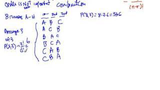 Calculating combinations