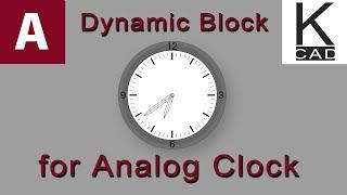 #autocad #cad #tutorials #dynamic - Dynamic Block for Analog Clock - #constraints