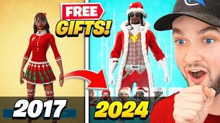 Opening EVERY Winterfest Present in Fortnite! (2019 - 2024)