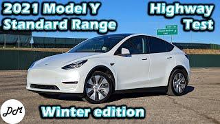 2021 Tesla Model Y Standard Range – Cold Weather Range Test | 70 MPH