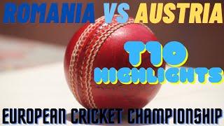 Romania vs Austria| #T10highlights| European Cricket Championship| Cr: European Cricket Network