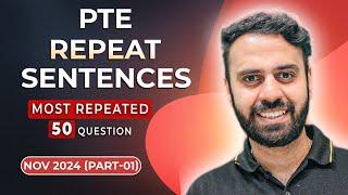 PTE Speaking Repeat Sentence | Real Exam Predictions November 2024 | VLE