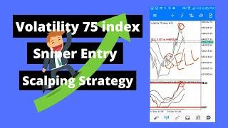 volatility 75 index Sniper Entry scalping strategy