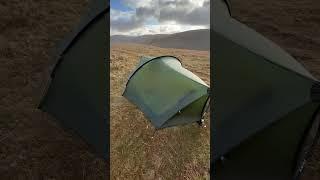 I threw this tent up due to gales. So it’s not right. However. So impressed with it. #tfs #enran2