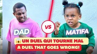 UN DUEL QUI TOURNE MAL  A duel that goes wrong  @BabyLuke_  #matifamily #babyluke #funny #humor