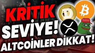 BİTCOİN KRİTİK SEVİYE! BU COİNLERE DİKKAT!! XRP FLOKİ PEPE COİN DOGECOİN #floki #dogecoin #shiba