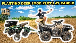 My FIRST TIME Planting FOOD PLOTS for DEER at My ABANDONED RANCH!!!