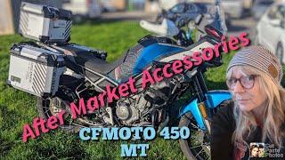 Fitting accessories from Uncle Wang to the CF Moto 450MT