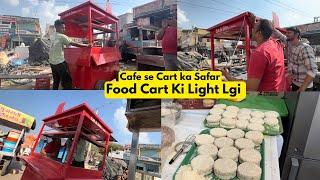 Finally the work of lights on the food cart is complete | When will the cart start?? #tamannaprav...