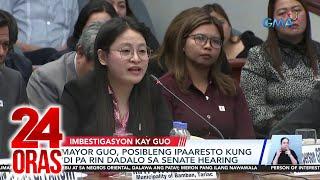 Senate warns Alice Guo of an arrest warrant if no-show at hearing | 24 Oras