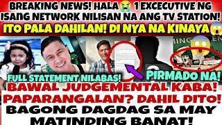 BREAKING NEWS CONFIRM  PIRMADO NA PINARANGALAN PA🫠 1 EXCECUTIVE NILISAN NA ANG NETWORK 