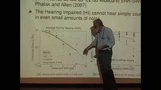 The Role of the Cochlea in Human Speech Recognition - Jont Allen - Tuesday, August 07, 2007