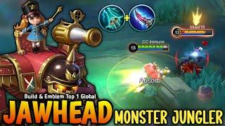 Jawhead New Buff with Super Broken Damage Build 100% MONSTER JUNGLER - Build Top 1 Global Jawhead