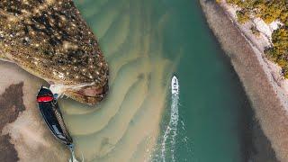 FLATHEAD in the BROADWATER | Ride the Tide - Flathead fishing at Jumpinpin. Nomad Design