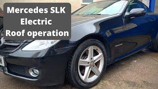 Electric Roof Mercedes SLK - Correct Operation