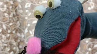 How To Make A Mouse Puppet || socks Puppet Making ||  DIY Mouse Puppet