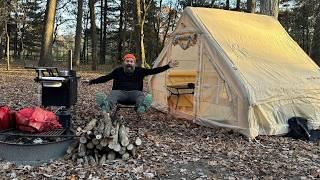 Is this the Perfect Camp Setup? | Camping with inflatable Tent and Crazy Camp Kitchen