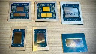 Chip Size: AMD Ryzen 9 9955HX3D vs Intel Core Ultra 9 285HX vs AMD Ryzen AI Max+ 395 vs X-Elite