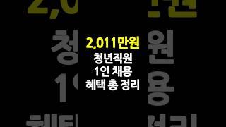 [혜택정리] 청년직원 1명 채용하면 2011만원을 받을 수 있습니다! 청년일자리 도약장려금+일경험프로그램 [고용노동부]