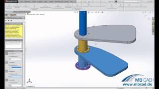 SOLIDWORKS Video Tutorial - Komponenten in Baugruppen eingügen - Kopieren mit Verknüpfungen