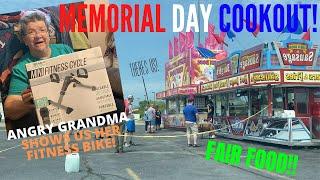 Memorial Day Cookout & Angry Grandma Shows Us Her Workout Routine! Vlog #58