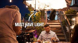 How We Lit this Outdoor Dinner Scene - Soft Top Light