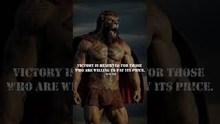 Motivation- Pay the Price Video- aiArt-3 #lion #motivation #ai #artmodel #stablediffusion #spartan