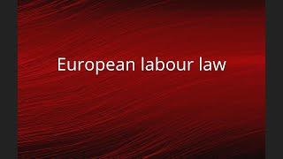 European labour law