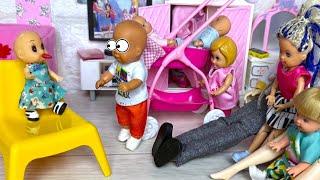 А ТЫ ГРЯЗНУЛЯ, В ГОСТИ НЕ ПОЙДЕШЬ! Катя и Макс веселая семейка! Куклы Барби и ЛОЛ Даринелкатв