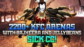 2200+ 3v3 Shaman KFC Arenas with Bajheera, Jellybeans and Hotted89