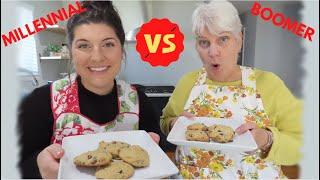 BAKING COOKIES WITHOUT A RECIPE | BABY BOOMER VS. MILLENNIAL