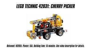 'Lego Technic 42031 Cherry Picker' Unboxing, Speed Build & Review | Sariel's LEGO Technic Den