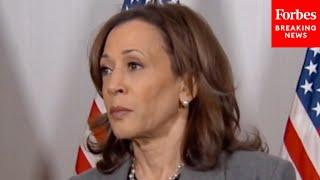 BREAKING NEWS: Reporters Grill Kamala Harris During A Press Gaggle In Detroit, Michigan