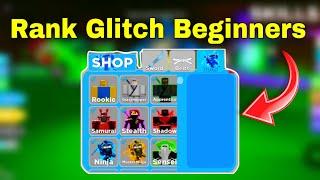 How to Rank Glitch for Beginners in Ninja Legends *2023* ~ Roblox