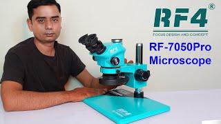 RF4 RF7050 Pro Trinecular Light Microscope for mobile phone repairing | RF4 RF7050Pro 7-50X Stereo