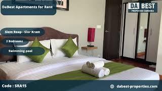 SERVICED APARTMENT FOR RENT SIEM REAP 2 BEDROOMS - SRA15