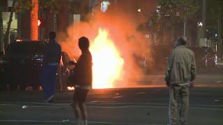 Riot in downtown Portland, 1145pm, May 29, 2020