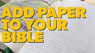 Add Note Pages To Your Bible