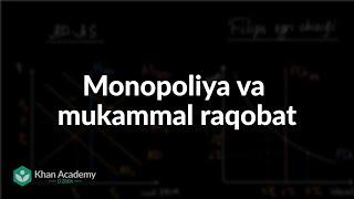 Monopoliya va mukammal raqobat | Mikroiqtisodiyot