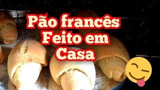 Pão francês feito em casa muito gostoso