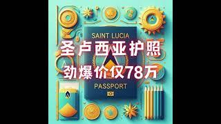  #圣卢西亚 英联邦公民身份 单人仅78万 #圣卢西亚护照 【全球领先】投资入籍项目之一 ️【免签英国】欧洲近130+个国家 【性价比高】夫妻仅93万 🪪一步到位，身份终身有效 ️无语言、