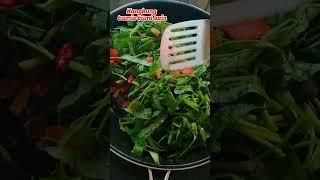 Tumis kangkung cumi asin #tumiskangkung