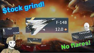 STOCK F-14B Tomcat GRIND Experience | No flares at TOP TIERS! ️️️ (Part 1)