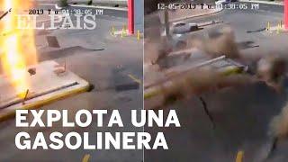 Una EXPLOSIÓN levanta el suelo de una GASOLINERA en ARABIA SAUDI