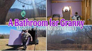 Renovating Granny's Bathroom. / Mobile Home Renovations