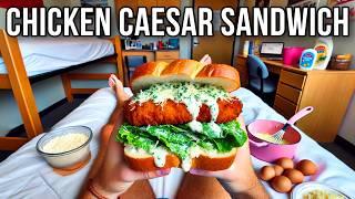 I made the VIRAL Chicken Caesar Sandwich…and it actually turned out amazing (recipe)