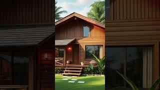 Stunning Tropical Wooden House Design- Nature-Inspired Living #tinyhouse #woodenhouse #simpleliving