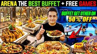 Arena Rangoli Best Buffet Restaurant in Karachi + Free Games!  (50% OFF!) #buffetinkarachi