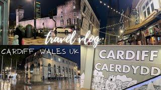 WALKING TOUR IN CAERDYDD WALES, UK AT NIGHT |  CARDIFF CASTLE, ST. DAVIDS CENTRE, + MORE!