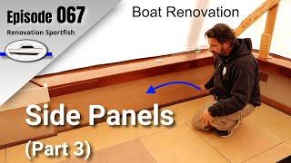 Fabricating and fitting Meranti plywood cockpit side panels (part 3) -  Boat Restoration EP067